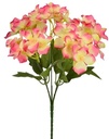 Hortensia Hydrangea Creme Roze Rand Zijdenbloem 30 cm