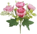 Boeketje Ranonkel Hortensia Hydrangea en Besjes Beauty Pink Zijdenbloem 27 cm