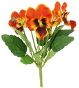 Viooltje Pansy Kunst Oranje Pick 30 cm