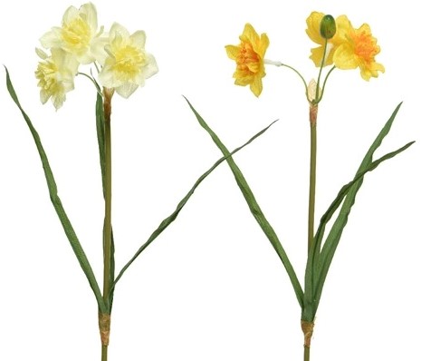 Narcis Zijdenbloem triple bush Wit per stuk