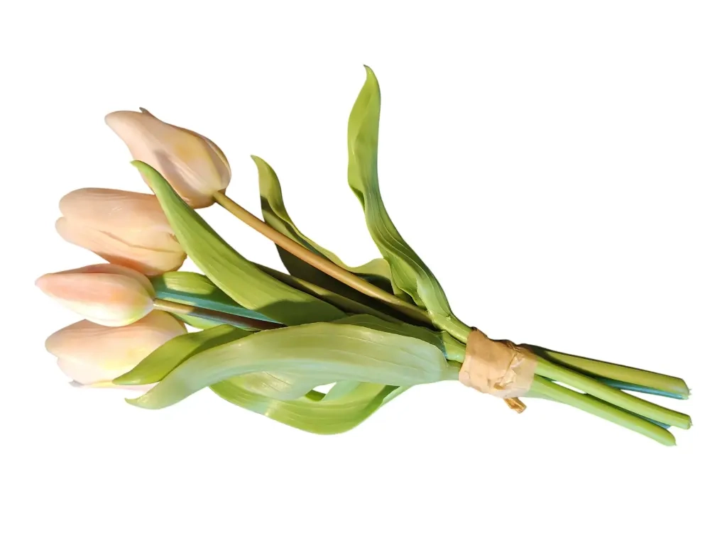 Tulpen Real Touch Roze Luxe Siliconen Latex Bundel 5 stuks