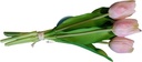 Tulpen Real Touch Roze Luxe Siliconen Latex Bundel 5 stuks