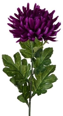 Chrysant Single Large Purple Zijdenbloem per stuk