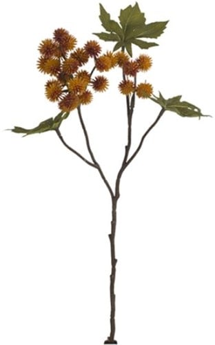 Ricinus Castor Oil spray dry colour Orange Zijden 43 cm per stuk