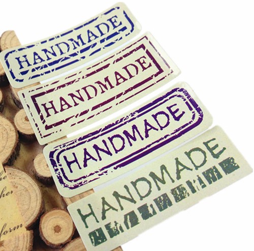 Sluitstickers Handmade uppercase different style etiket 80 labels