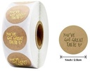 Sluitstickers You have great taste etiket rol 500 labels