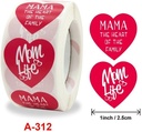 Sluitstickers Thema Moederdag etiket rol 500 labels