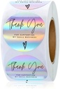 Sluitstickers Thank you for Supporting My Small Business Regenboog etiket rol 500 labels