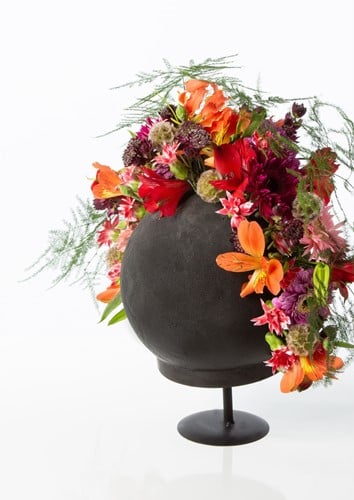 OASIS® Black Ideal Bal 20 cm per stuk zwart steekschuim oase voor verse, kunst en droogbloemen