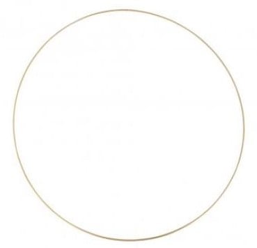 Metalen ring Goud gelakt Grote ring 60 cm per stuk