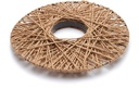Krans frame Rope plat 50 cm omwikkeld met touw per stuk