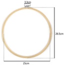 Bamboe Borduurring Flowerhoop Bloemenring met stelschroef 27 cm per stuk