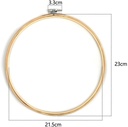 Bamboe Borduurring Flowerhoop Bloemenring met stelschroef 23-24 cm per stuk