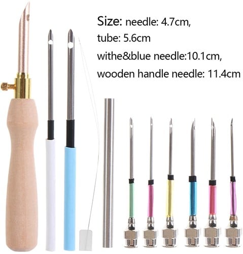 Punchnaalden set Houten handvat DIY 11-delig per set 