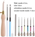 Punchnaalden set Houten handvat DIY 11-delig per set 