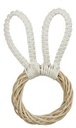 Haas hanger Kop met koord Oren Crème 10x19,5 cm per stuk