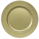 Onderbord Goud Glitter rond 33 cm per stuk 