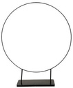 Metalen frame Ring op voet Dubbele poot Zwart Ø57,5x68,5 cm per stuk