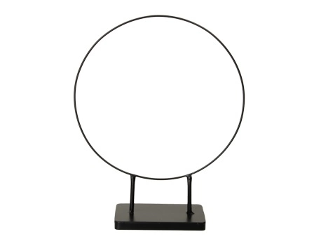Metalen frame Ring op voet Dubbele poot Zwart Ø30x38 cm per stuk