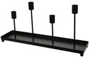 Metalen frame Kandelaar Candleholder Zwart 40x10x19,5 cm per stuk