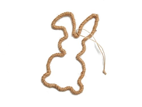 Haas frame met touw Rope Bunny hangend oor 30 cm per stuk
