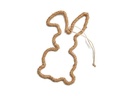 Haas frame met touw Rope Bunny hangend oor 30 cm per stuk