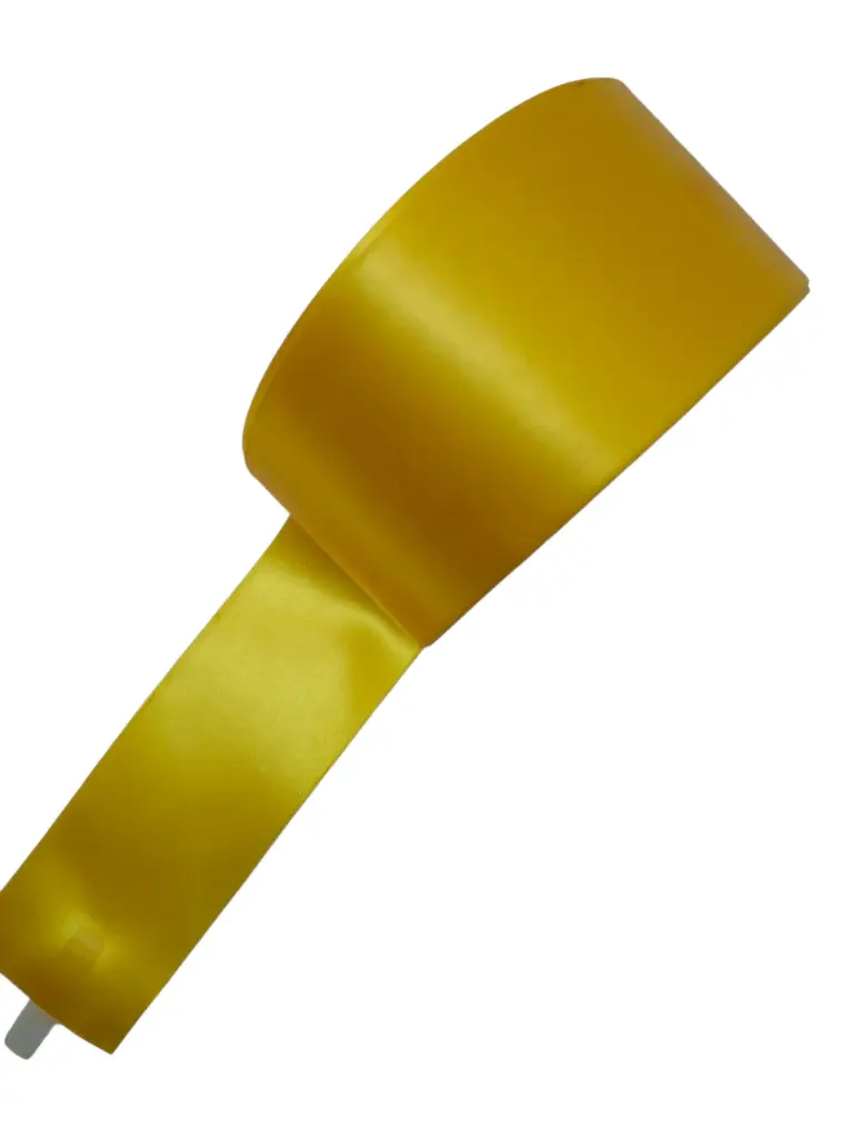 Zijdenlint Geel voor lintprinters 45 mm x 50 meter rol