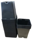Kweekpotten Vierkant Zwart 9x9x10 cm pak ca. 100 stuks