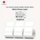 Thermische labels Blanco etiketten voor thermal labelprinters Phomemo M110 M220 M221 Wit 50x80 mm rol 100 stuks