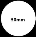 Thermische labels Blanco etiketten voor thermal labelprinters M110 M110S M120 M200 M220 M221 Wit rond 50 mm rol 140 stuks