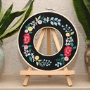 Borduurpakket ook geschikt voor starters Dubbele ringen Zwart set incl 2 ringen