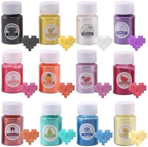 Pigment Pearlfinish parelmoer poeder kleurstof voor Epoxy en nagels Wine Rood