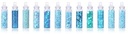 Glitters en steentjes epoxy set 12 buisjes Blauw figuurtjes voor resin, nagels, decoratie, makeup, schilderen