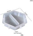 Siliconenmal 6hoekig 06 voor reageerbuis Epoxy resin 16 cm per stuk