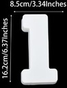 Siliconenmal Cijfer 1 voor Epoxy resin, zeep en kaarsen 16 cm per stuk