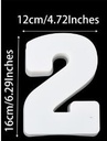 Siliconenmal Cijfer 2 voor Epoxy resin, zeep en kaarsen 16 cm per stuk