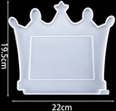 Siliconenmal Fotolijstje Bordje Kader Kroon Epoxy resin 16 cm per stuk