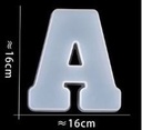 Siliconenmal Letter A voor Epoxy resin, zeep en kaarsen 16 cm per stuk
