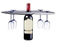 Siliconenmal Wijnrek voor fles en 5 glazen Epoxy resin 16 cm per stuk