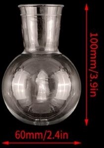 Bolvaasje kunststof voor siliconenmal Clear Epoxy resin per stuk