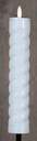 LED Fakkel Solar Wit Swirl Anna's Collection met timer 21x4 cm op 76 cm steker per stuk
