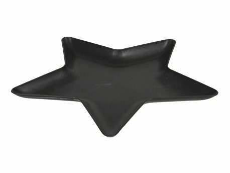 Onderbord Stervorm 31*31*2cm Loodlook Basic Grey
