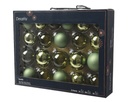 Kerstballen Glas Rozemarijngroen 7cm Set van 21
