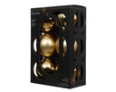 Kerstballen Glas Goudkleurig 8 cm Set van 6