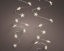 Stervormige Micro LED kerstverlichting, 95 cm, 20 lampjes, batterij, timer, binnen, Lumineo