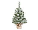 Imperial Kunst kerstboompje 45 cm, besneeuwd, jute zak, voor binnen, Everlands