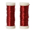 Rood draad op rol 2*30 meter 0.3mm metaaldraad set van 2