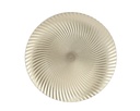 Onderbord champagne goud 33 cm rond kunststof