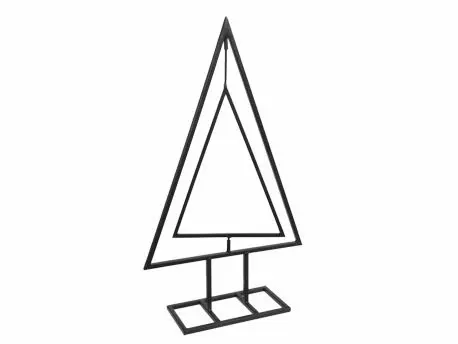 Metalen Frame Kerstboom Movable Zwart op voet 30x10x50 cm