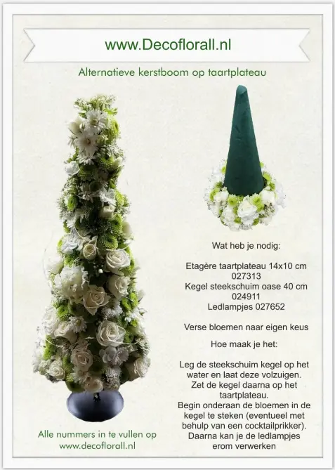 Alternatieve kerstboom op Frame Taartplateau Stel zelf je pakket samen 